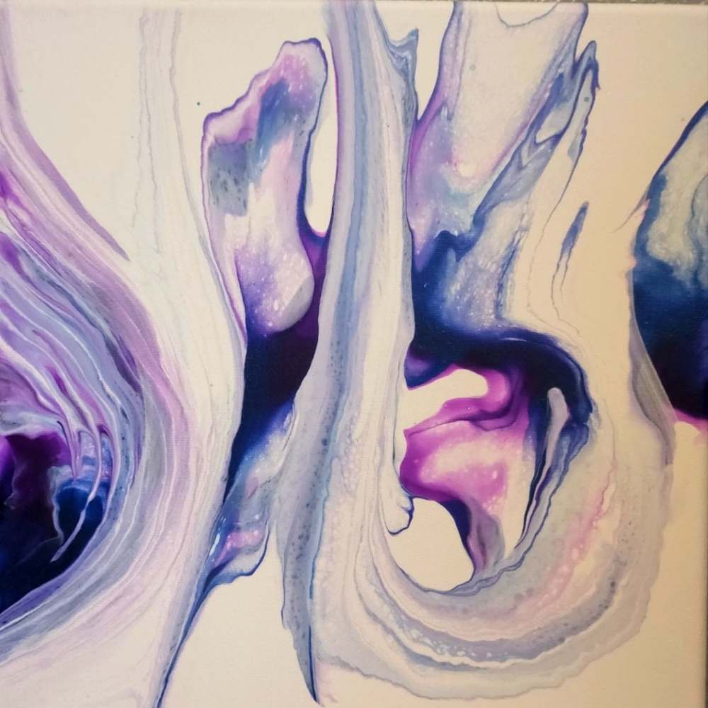 10 × 10 acrylic colorful painting